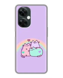 Чехол для OnePlus Nord CE 3 Lite с картинкой «Радужные Пушины» Чехол для OnePlus Nord CE 3 Lite с картинкой «Радужные Пушины»
