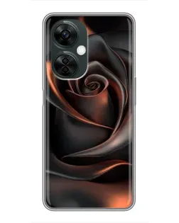 Чехол для OnePlus Nord CE 3 Lite с картинкой «Шелковая черная роза»
