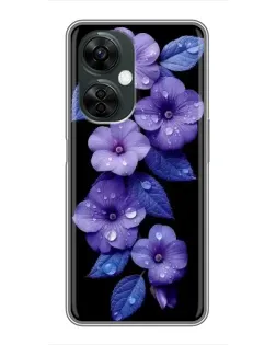 Чехол для OnePlus Nord CE 3 Lite с картинкой «Фиолетовые цветы с росою»