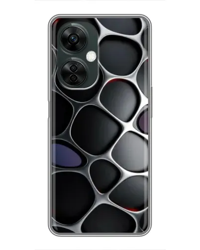 Чехол для OnePlus Nord CE 3 Lite с картинкой «Объемная темная решетка»