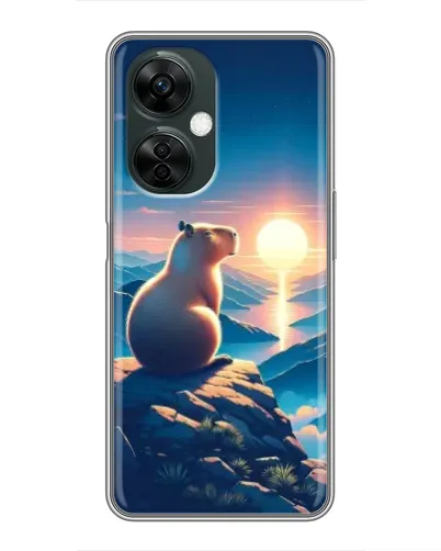 Чехол для OnePlus Nord CE 3 Lite с картинкой «Закат солнца с капибарой» Чехол для OnePlus Nord CE 3 Lite с картинкой «Закат солнца с капибарой»