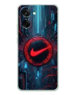 Чехол для OnePlus Nord CE 5 с картинкой «Техногенный стиль Nike»
