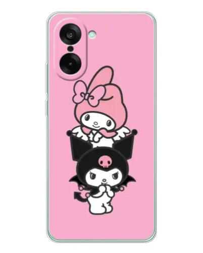 Чехол для OnePlus Nord CE 5 с картинкой «My Melody и Kuromi» Чехол для OnePlus Nord CE 5 с картинкой «My Melody и Kuromi»