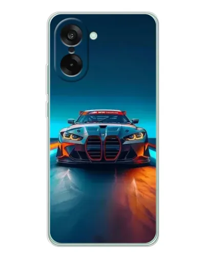 Чехол для OnePlus Nord CE 5 с картинкой «BMW — огни неона» Чехол для OnePlus Nord CE 5 с картинкой «BMW — огни неона»