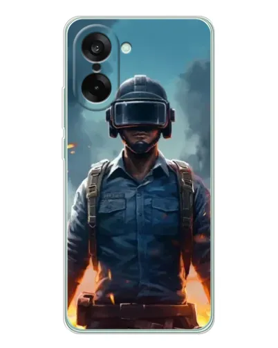Чехол для OnePlus Nord CE 5 с картинкой «PUBG — реалистичный герой»