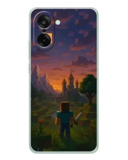 Чехол для OnePlus Nord CE 5 с картинкой «Стив у башни» Чехол для OnePlus Nord CE 5 с картинкой «Стив у башни»