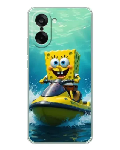 Чехол для OnePlus Nord CE 5 с картинкой «Спанч Боб на гидроцикле» Чехол для OnePlus Nord CE 5 с картинкой «Спанч Боб на гидроцикле»