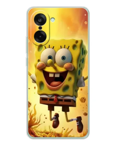 Чехол для OnePlus Nord CE 5 с картинкой «Губка Боб прыгает» Чехол для OnePlus Nord CE 5 с картинкой «Губка Боб прыгает»