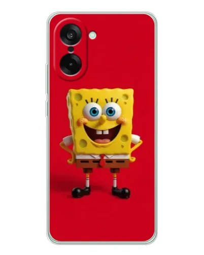 Чехол для OnePlus Nord CE 5 с картинкой «Спанч Боб на красном» Чехол для OnePlus Nord CE 5 с картинкой «Спанч Боб на красном»