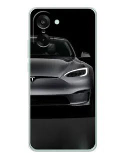 Чехол для OnePlus Nord CE 5 с картинкой «Tesla Model S Look»