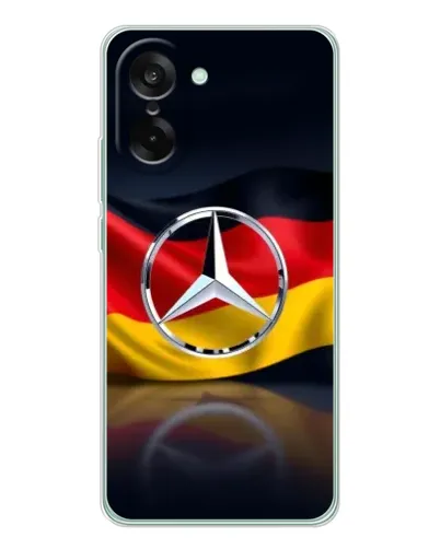 Чехол для OnePlus Nord CE 5 с картинкой «Mercedes — флаг Германии»