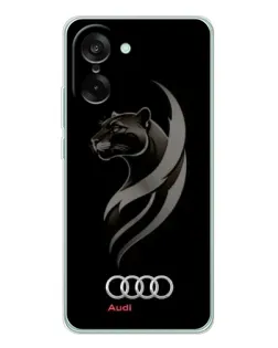 Чехол для OnePlus Nord CE 5 с картинкой «Графика — пантера и Audi»