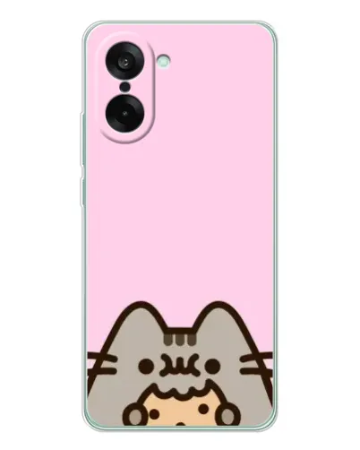 Чехол для OnePlus Nord CE 5 с картинкой «Pusheen и печенье»