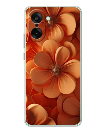 Чехол для OnePlus Nord CE 5 с картинкой «Оранжевый макро цветок»