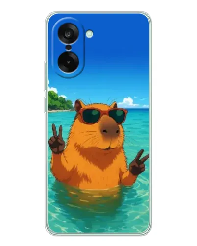 Чехол для OnePlus Nord CE 5 с картинкой «Морская капибара» Чехол для OnePlus Nord CE 5 с картинкой «Морская капибара»