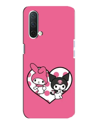 Чехол для OnePlus Nord CE 5G с картинкой «Kuromi и My Melody»