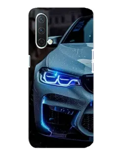 Чехол для OnePlus Nord CE 5G с картинкой «Взгляд BMW с синими фарами» Чехол для OnePlus Nord CE 5G с картинкой «Взгляд BMW с синими фарами»