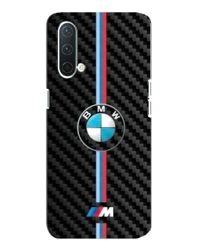 Чехол для OnePlus Nord CE 5G с картинкой «Эмблема BMW и карбон»