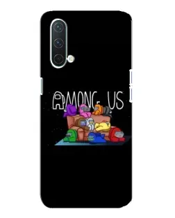 Чехол для OnePlus Nord CE 5G с картинкой «Логотип Among Us»