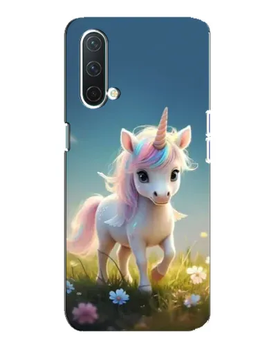 Чехол для OnePlus Nord CE 5G с картинкой «Единорог на поляне»
