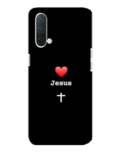 Чехол для OnePlus Nord CE 5G с картинкой «Сердце - Jesus»