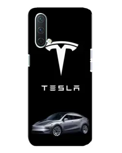 Чехол для OnePlus Nord CE 5G с картинкой «Tesla Model Y»