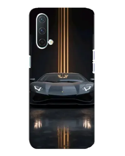 Чехол для OnePlus Nord CE 5G с картинкой «Lamborghini золотые линии»