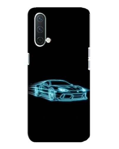 Чехол для OnePlus Nord CE 5G с картинкой «Неоновый контур Lamborghini»
