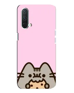 Чехол для OnePlus Nord CE 5G с картинкой «Pusheen и печенье»