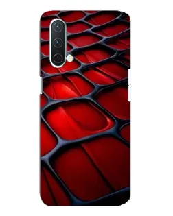 Чехол для OnePlus Nord CE 5G с картинкой «Красная глянцевая сетка»