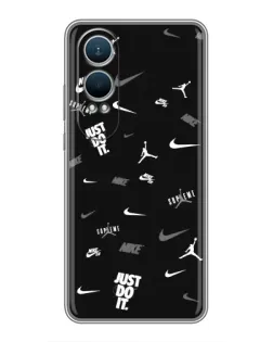 Чехол для OnePlus Nord CE4 Lite с картинкой «Nike Black Pattern» Чехол для OnePlus Nord CE4 Lite с картинкой «Nike Black Pattern»