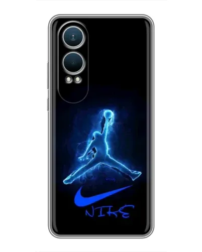 Чехол для OnePlus Nord CE4 Lite с картинкой «Jordan Neon Blue»
