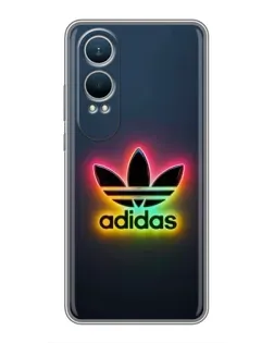 Чехол для OnePlus Nord CE4 Lite с картинкой «Неоновый Adidas»