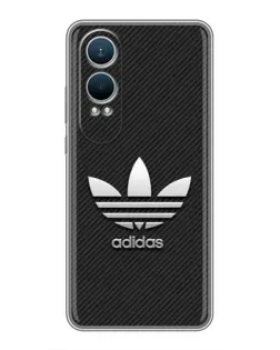 Чехол для OnePlus Nord CE4 Lite с картинкой «Adidas Карбоновая текстура»
