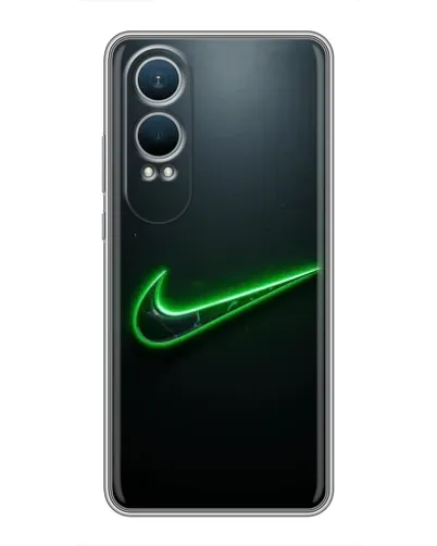 Чехол для OnePlus Nord CE4 Lite с картинкой «Неоновый контур Nike»
