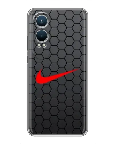 Чехол для OnePlus Nord CE4 Lite с картинкой «Nike — карбоновая сетка»