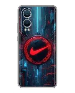 Чехол для OnePlus Nord CE4 Lite с картинкой «Техногенный стиль Nike» Чехол для OnePlus Nord CE4 Lite с картинкой «Техногенный стиль Nike»