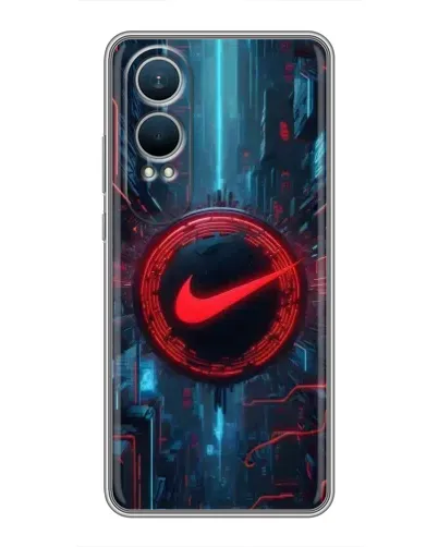 Чехол для OnePlus Nord CE4 Lite с картинкой «Техногенный стиль Nike»