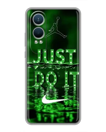 Чехол для OnePlus Nord CE4 Lite с картинкой «Зеленый неоновый Nike»