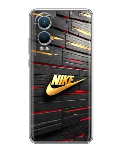 Чехол для OnePlus Nord CE4 Lite с картинкой «Золотой Nike на металле»