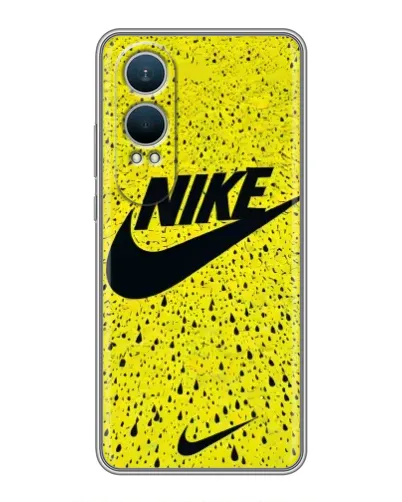 Чехол для OnePlus Nord CE4 Lite с картинкой «Желтый текстурный Nike»