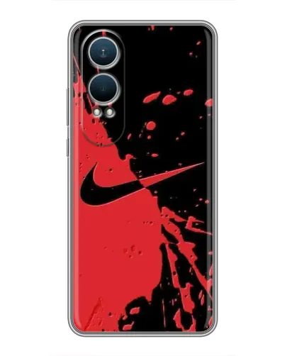 Чехол для OnePlus Nord CE4 Lite с картинкой «Красные брызги Nike» Чехол для OnePlus Nord CE4 Lite с картинкой «Красные брызги Nike»
