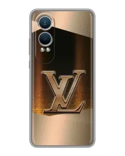 Чехол для OnePlus Nord CE4 Lite с картинкой «LV — золотое сияние»