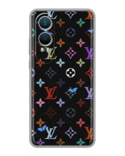 Чехол для OnePlus Nord CE4 Lite с картинкой «Цветная монограмма LV»