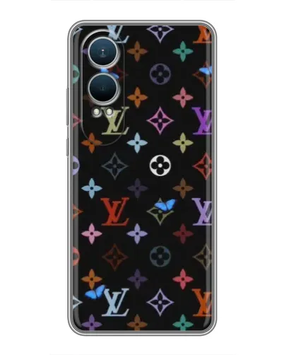 Чехол для OnePlus Nord CE4 Lite с картинкой «Цветная монограмма LV»