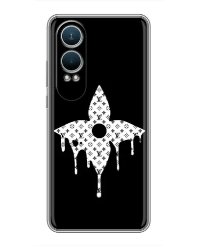 Чехол для OnePlus Nord CE4 Lite с картинкой «Цветочная монограмма»