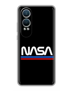 Чехол для OnePlus Nord CE4 Lite с картинкой «NASA — классика Red Blue» Чехол для OnePlus Nord CE4 Lite с картинкой «NASA — классика Red Blue»