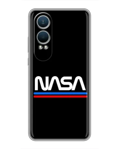 Чехол для OnePlus Nord CE4 Lite с картинкой «NASA — классика Red Blue» Чехол для OnePlus Nord CE4 Lite с картинкой «NASA — классика Red Blue»