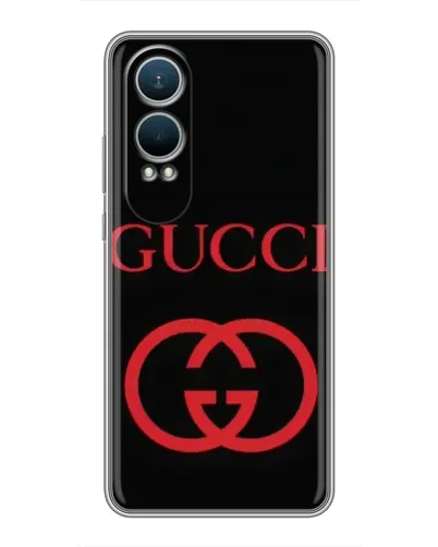 Чехол для OnePlus Nord CE4 Lite с картинкой «Gucci — красный логотип» Чехол для OnePlus Nord CE4 Lite с картинкой «Gucci — красный логотип»