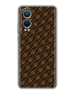 Чехол для OnePlus Nord CE4 Lite с картинкой «Gucci — золотые диагонали» Чехол для OnePlus Nord CE4 Lite с картинкой «Gucci — золотые диагонали»